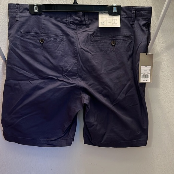 Good Fellow Men's Navy Shorts Flat Front  Size 38 - Picture 2 of 10